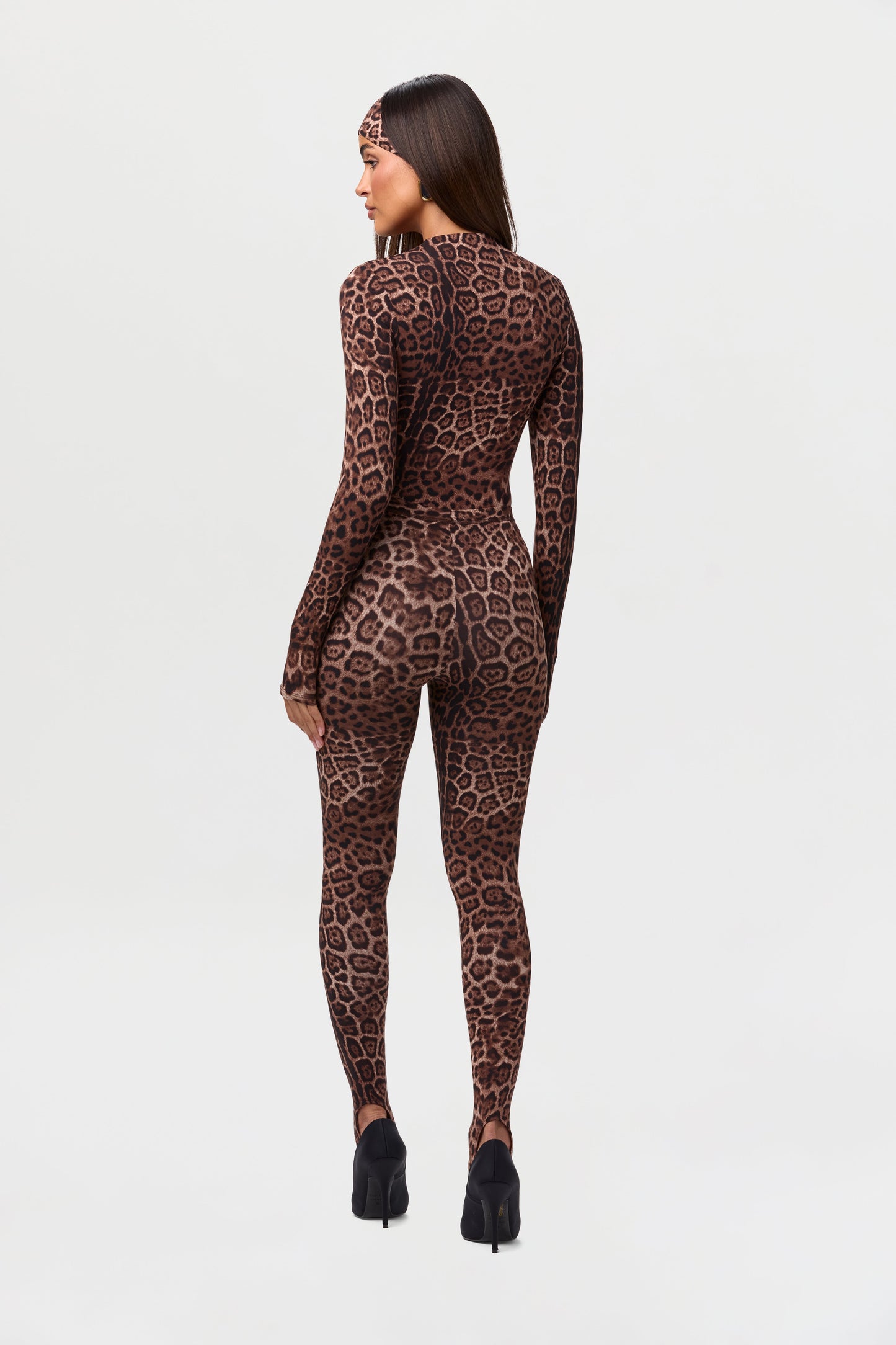 Naked Print Stirrup Legging Petite