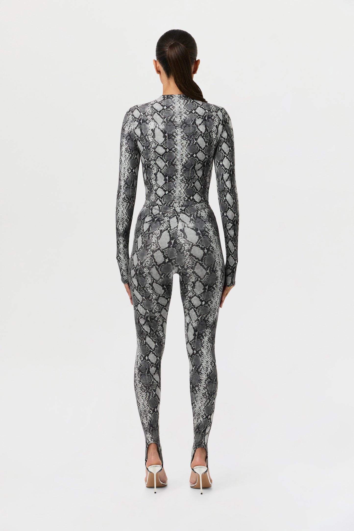 Naked Print Stirrup Legging Petite