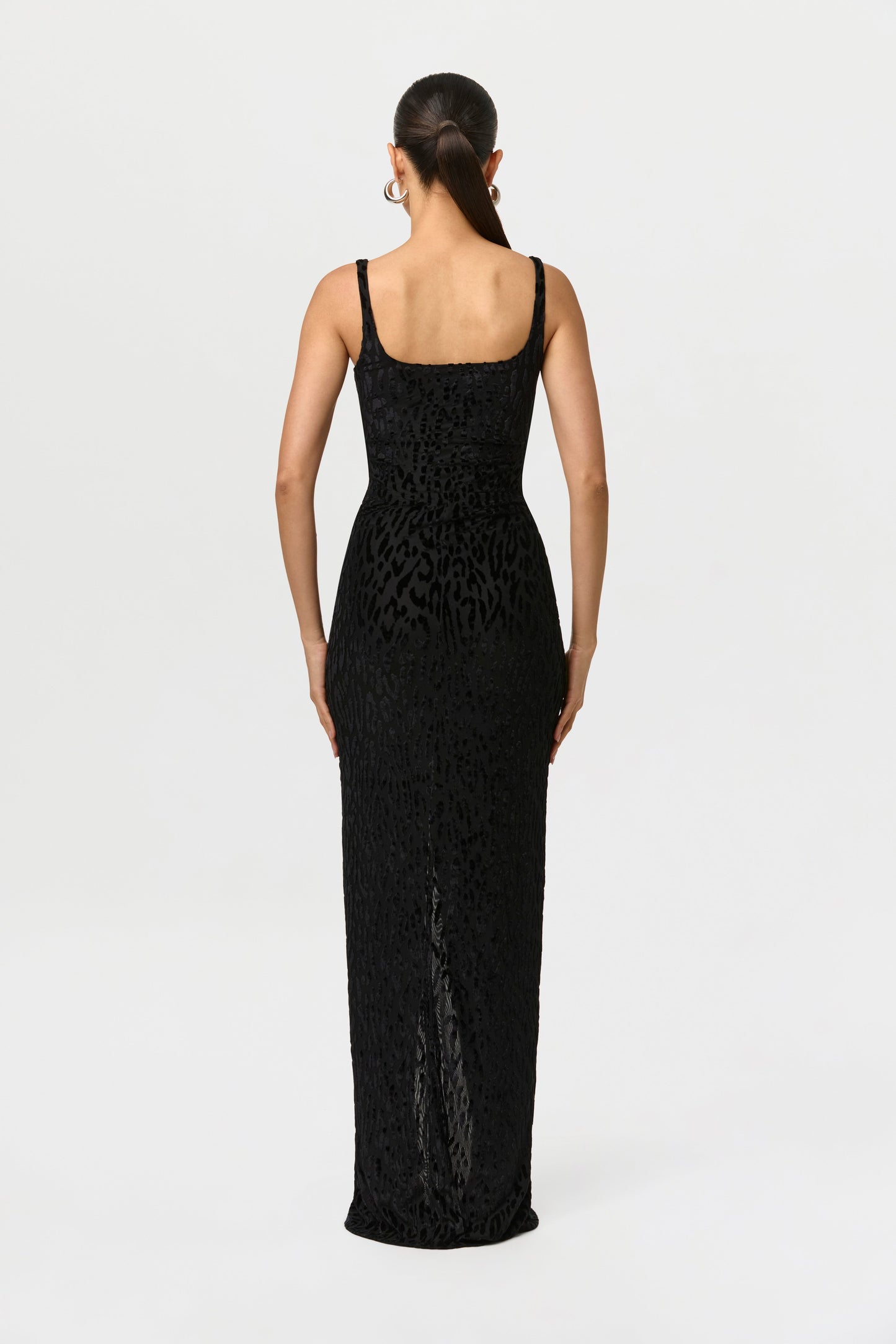 Burnout Twist Maxi Skirt