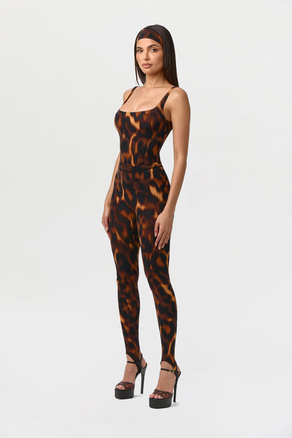 Naked Print Stirrup Legging Petite