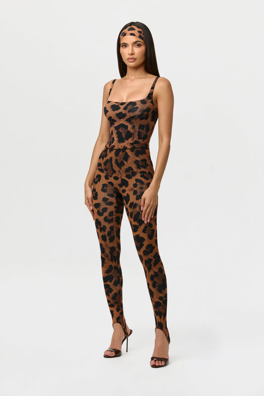 Naked Print Stirrup Legging Petite
