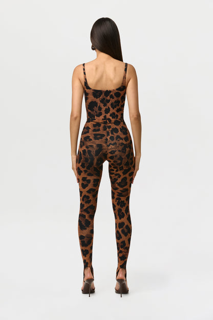 Naked Print Stirrup Legging Petite