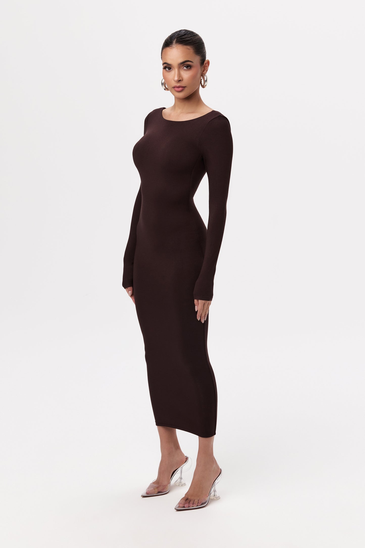 NW Open Back Midi Dress