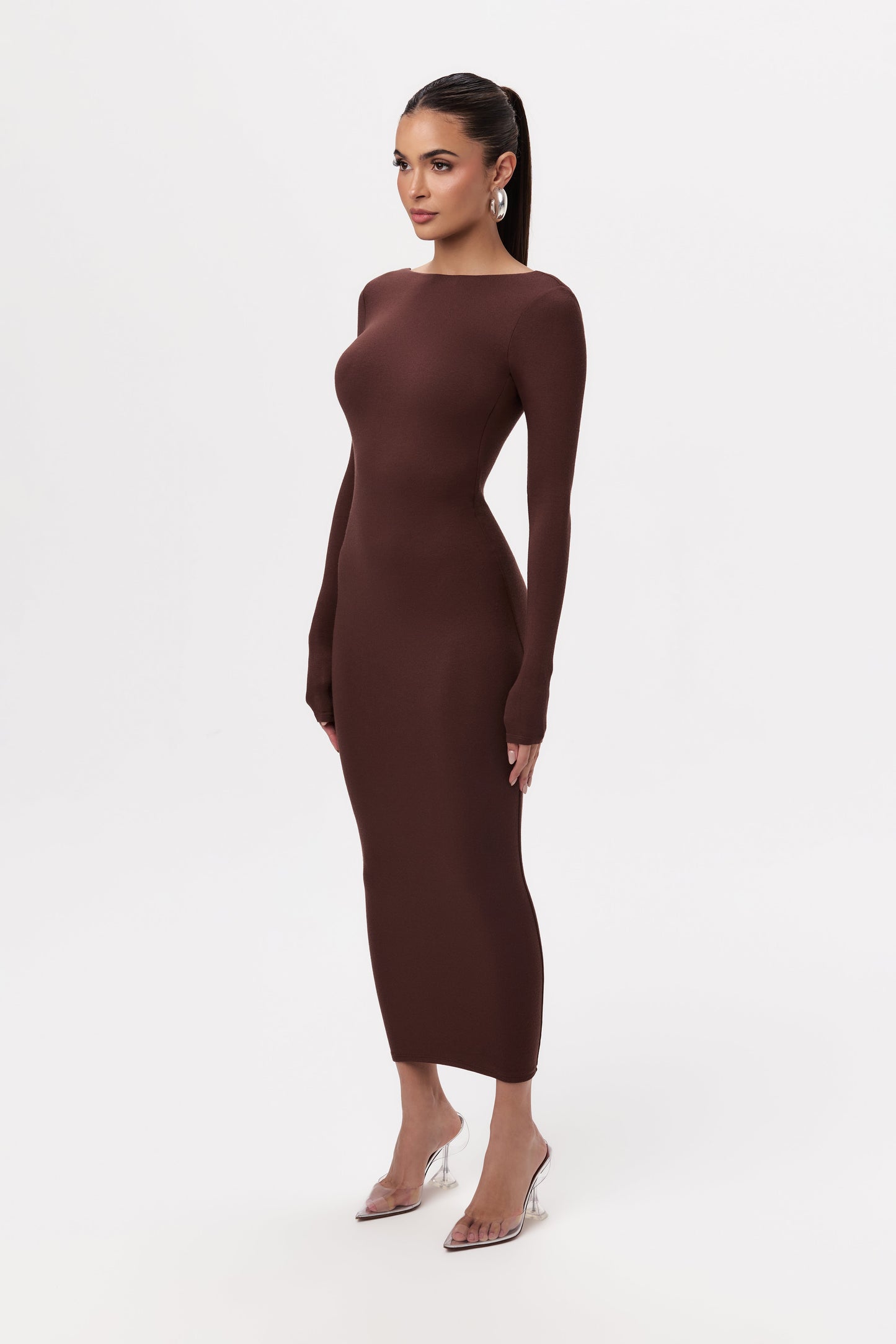 NW Open Back Midi Dress