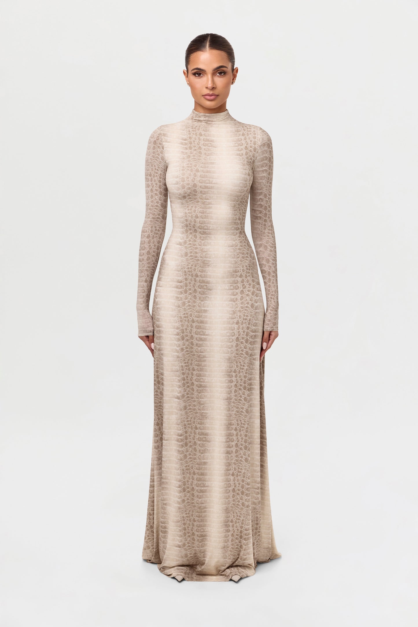 Naked Print Maxi Dress