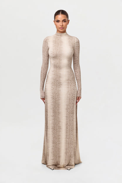 Naked Print Maxi Dress
