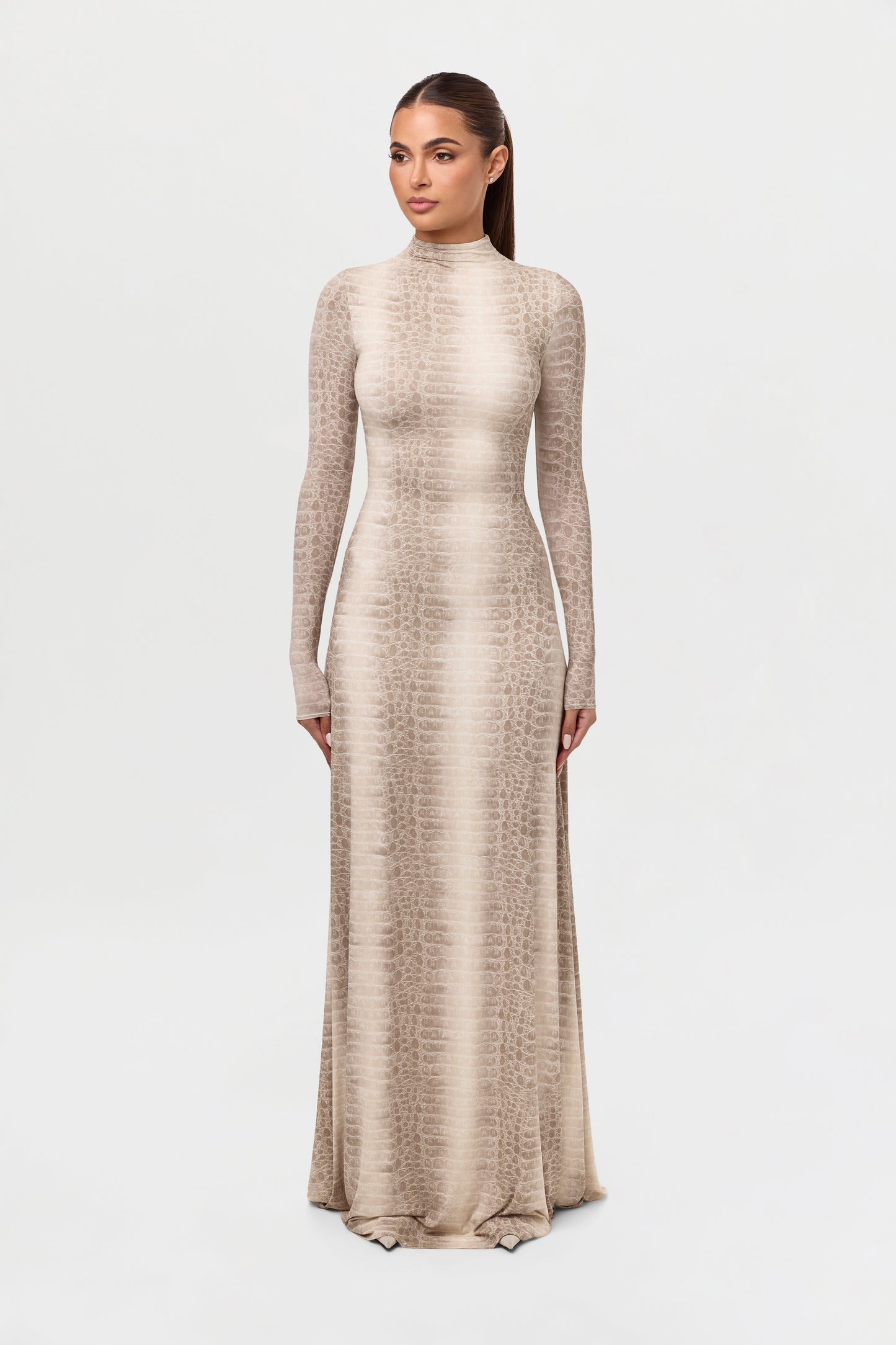 Naked Print Maxi Dress