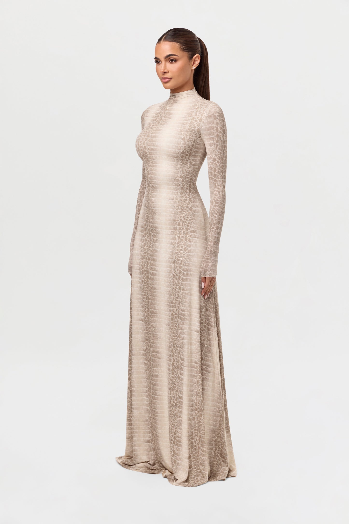 Naked Print Maxi Dress