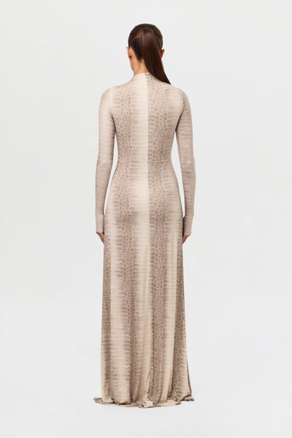 Naked Print Maxi Dress