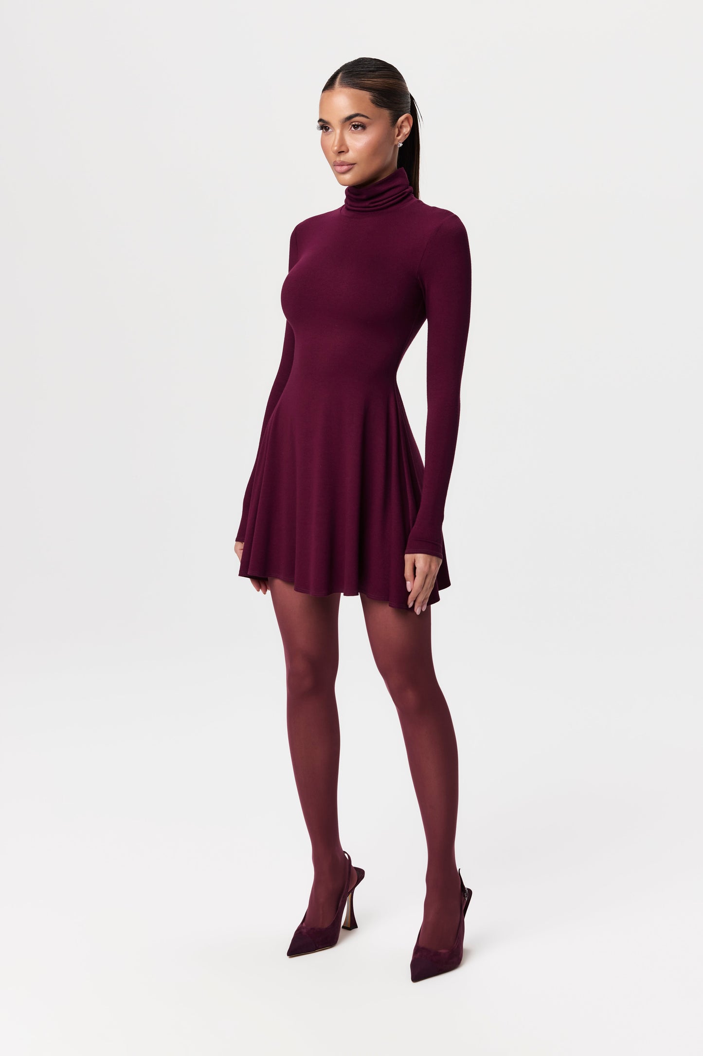NW Turtleneck A-Line Mini Dress