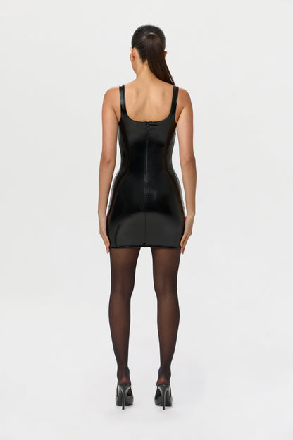 Vinyl Tank Mini Dress