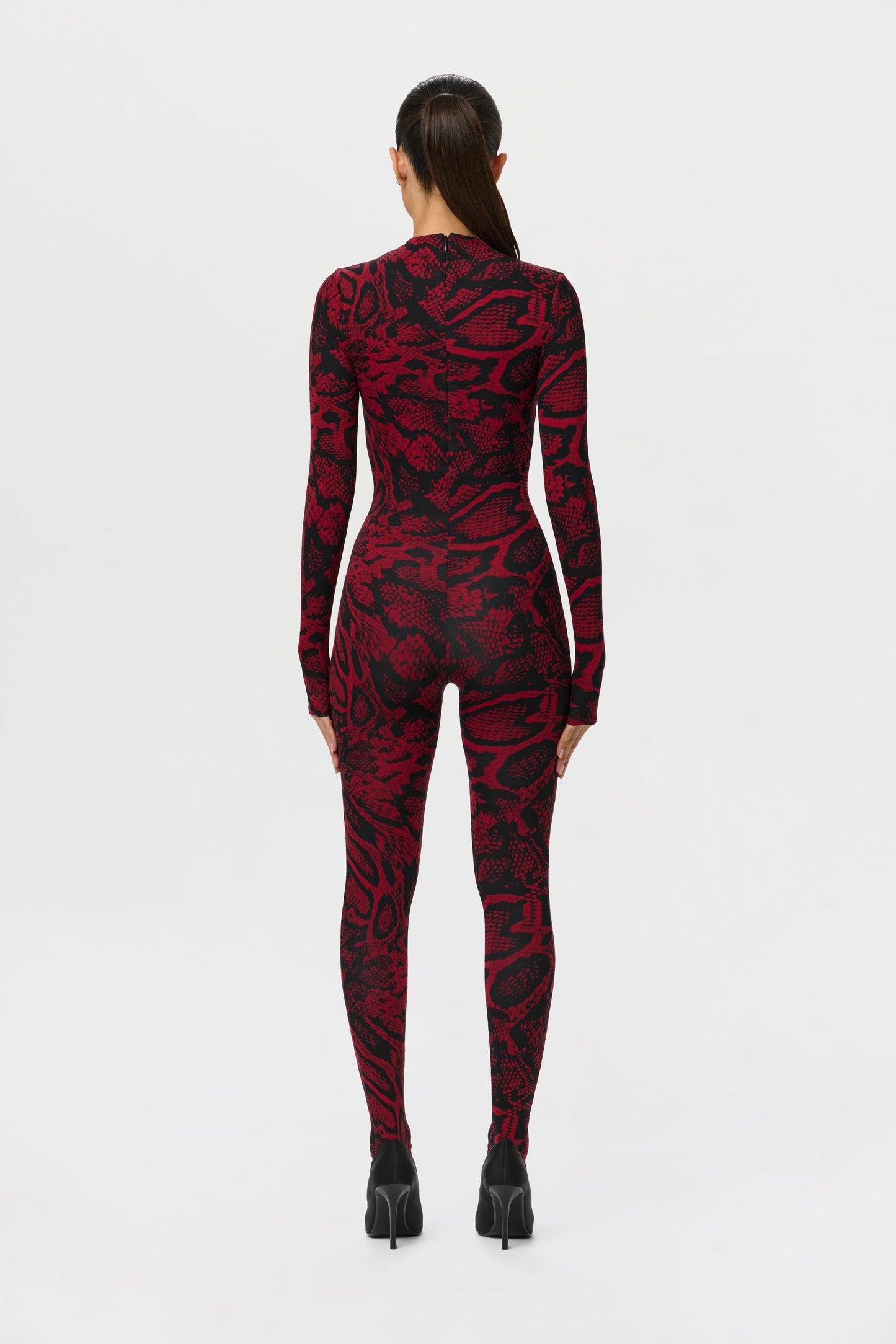 Naked Print Closed Toe Jumpsuit
