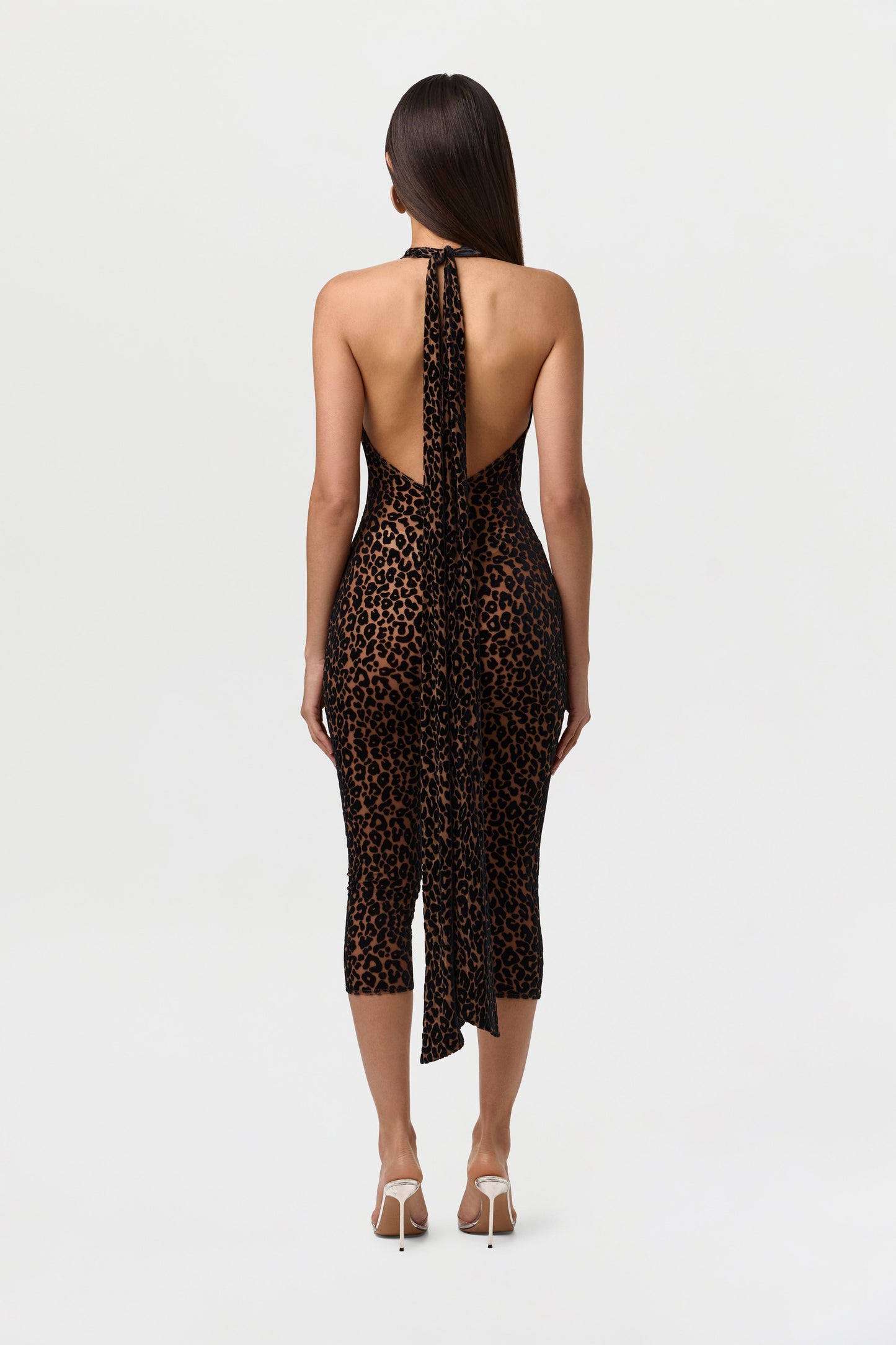 Burnout Halter Capri Jumpsuit Petite