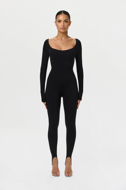 Naked Scoop Stirrup Jumpsuit