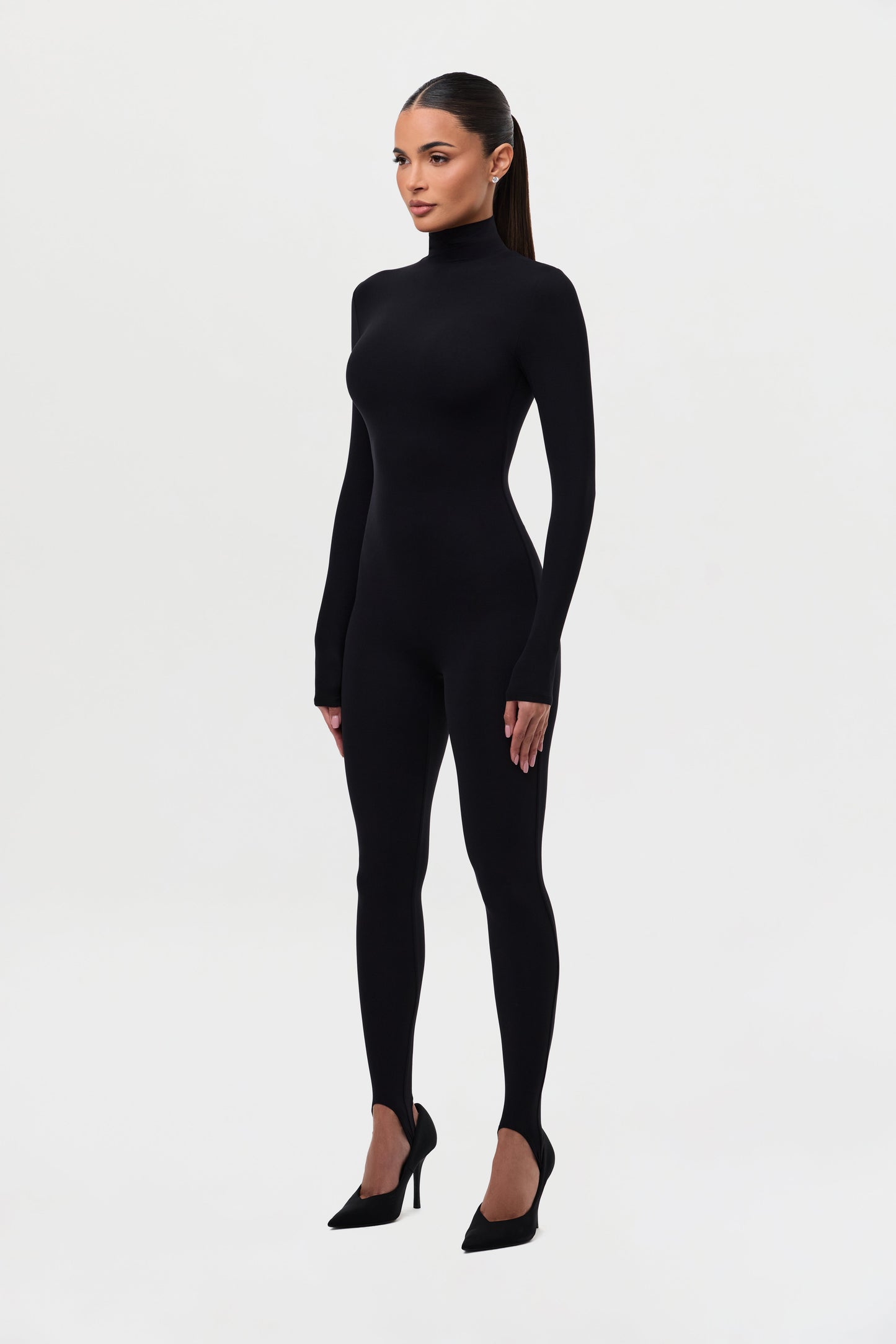 Naked Turtleneck Stirrup Jumpsuit Petite