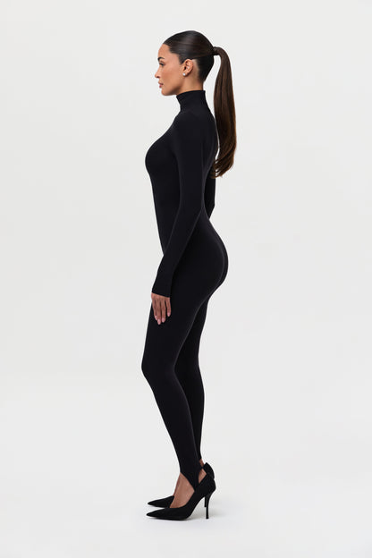 Naked Turtleneck Stirrup Jumpsuit