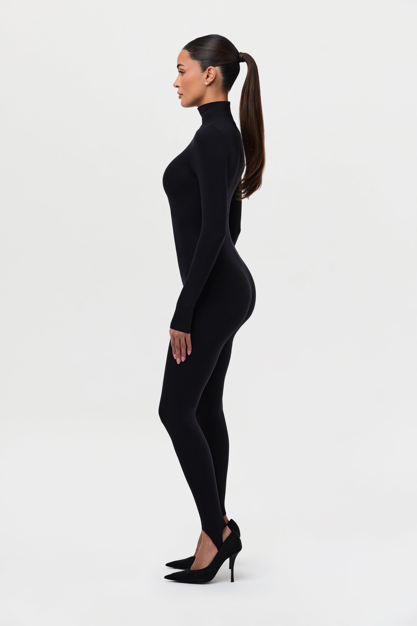 Naked Turtleneck Stirrup Jumpsuit Petite