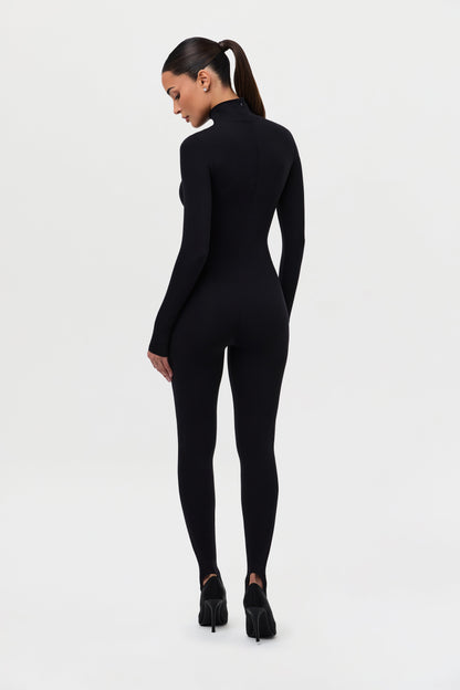 Naked Turtleneck Stirrup Jumpsuit