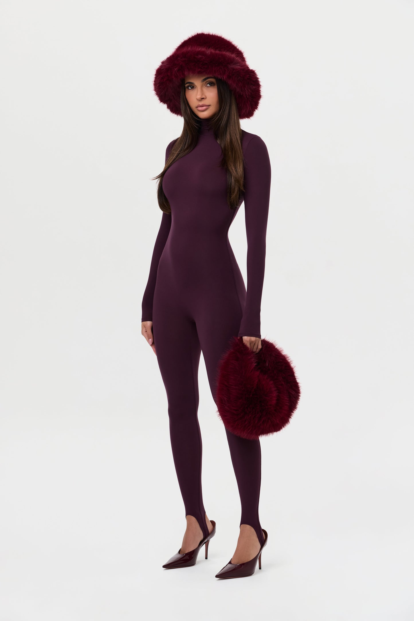 Naked Turtleneck Stirrup Jumpsuit