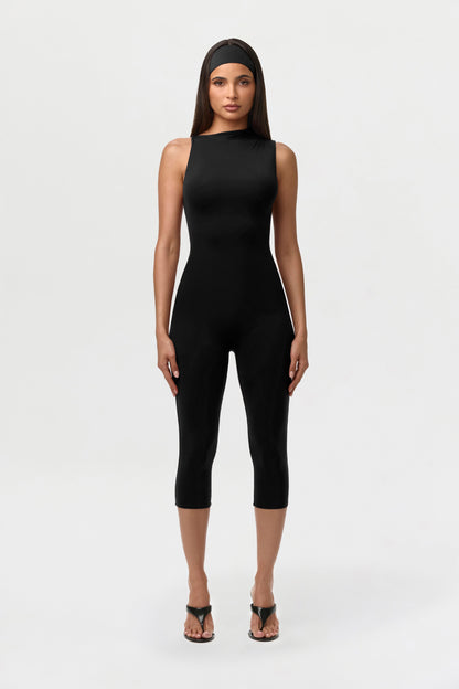 Naked Sleeveless Capri Jumpsuit