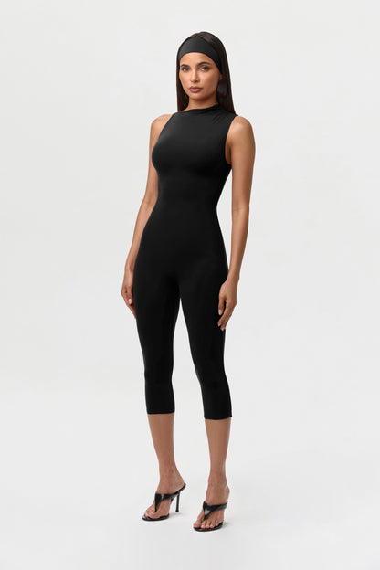 Naked Sleeveless Capri Jumpsuit