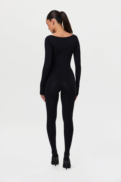 Naked Scoop Neck Bodysuit