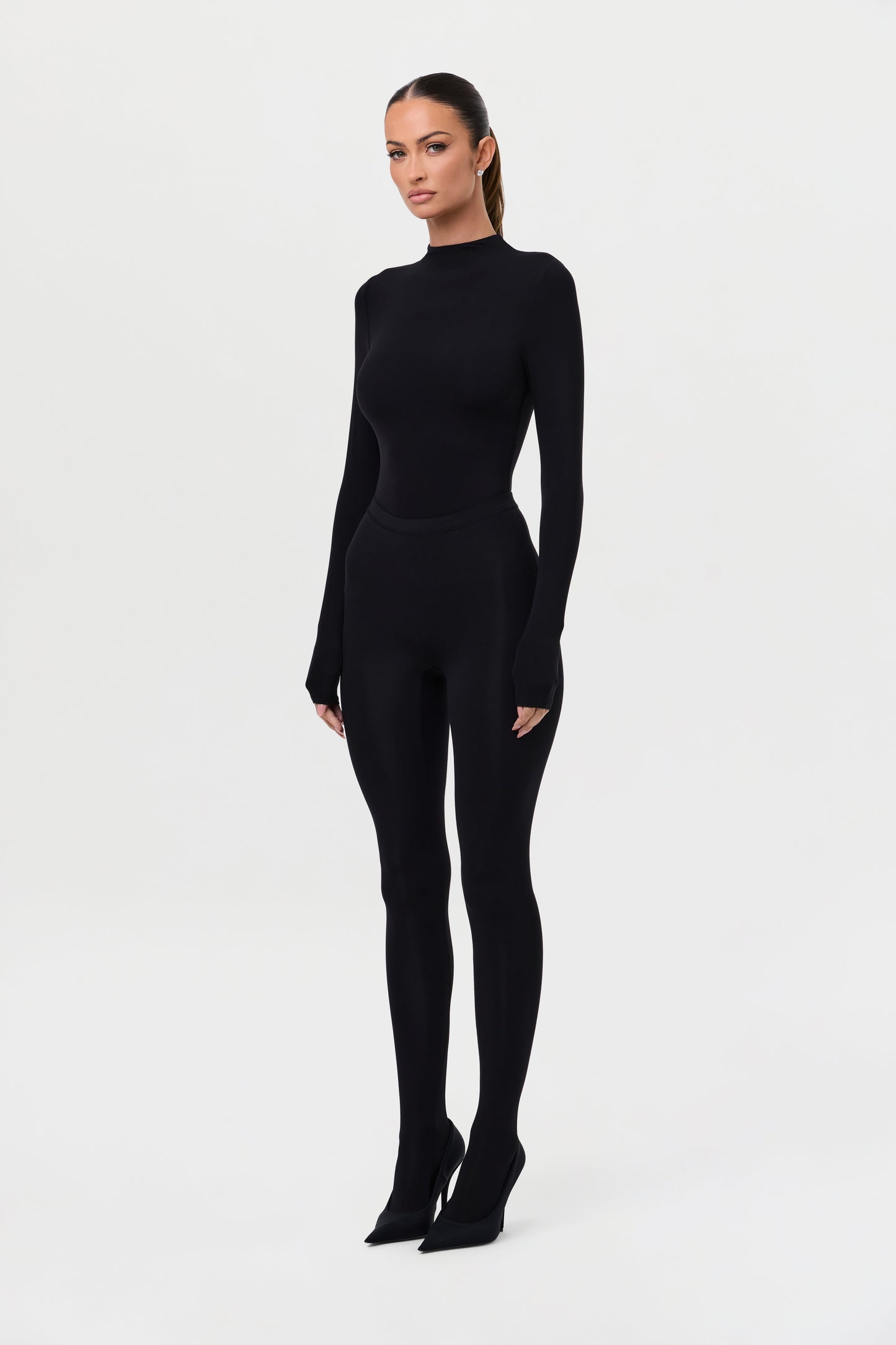 Naked Mock Neck Top