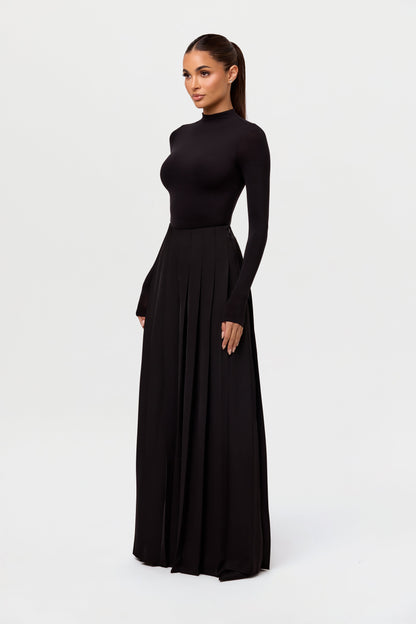 Pleated Wide Leg Pant