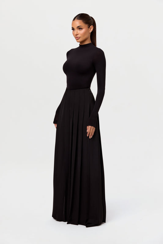 Pleated Wide Leg Pant