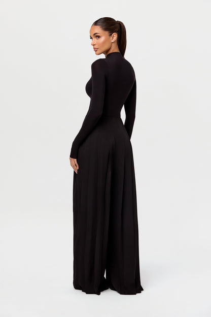 Pleated Wide Leg Pant