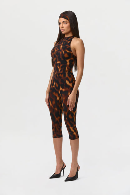 Naked Print Capri Legging