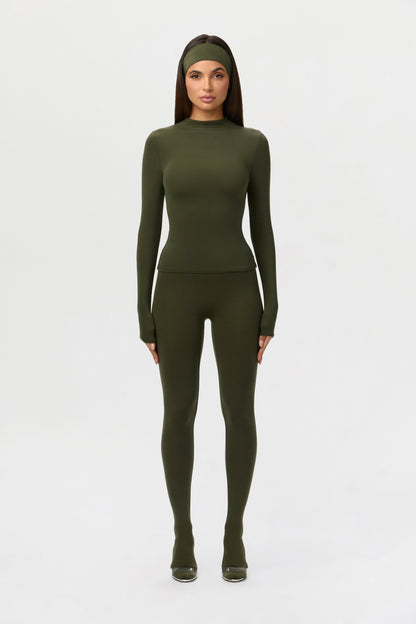 Naked Mock Neck Top
