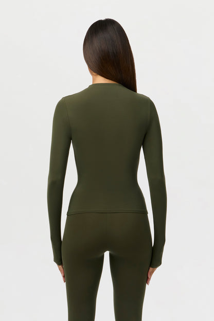 Naked Mock Neck Top