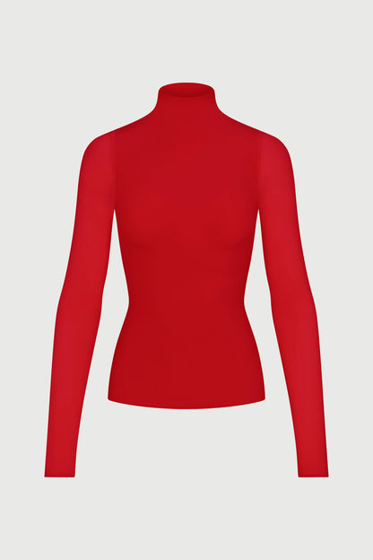 Naked Mock Neck Top
