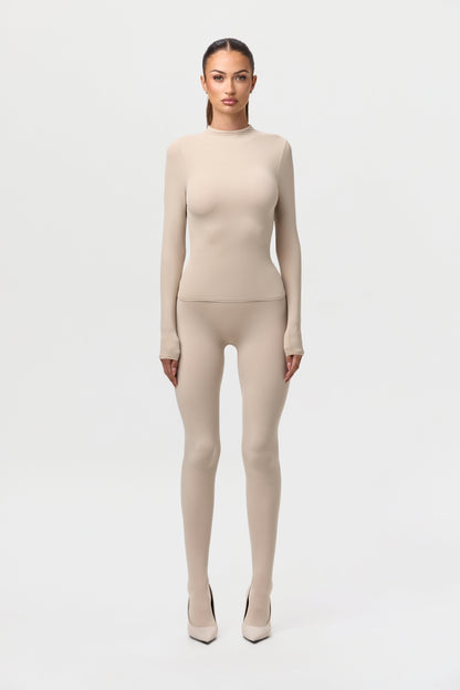 Naked Mock Neck Top