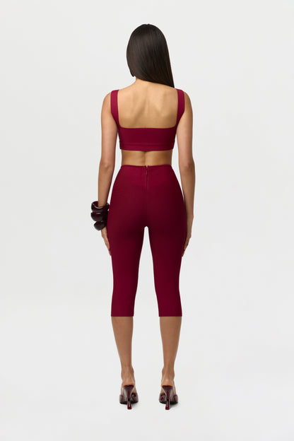 Knit Bandage Sculpt Tank Crop Top