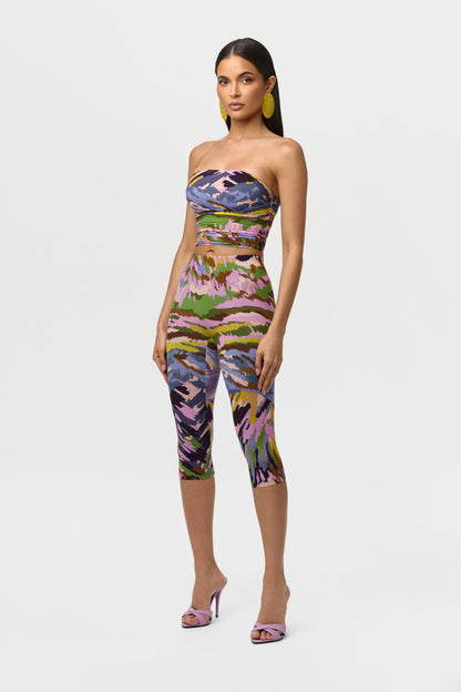 Naked Print Capri Legging