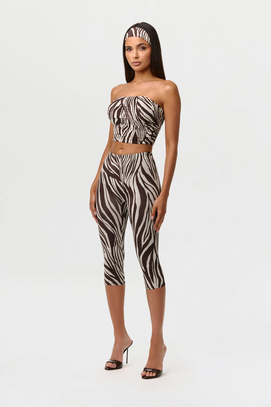 Naked Print Capri Legging