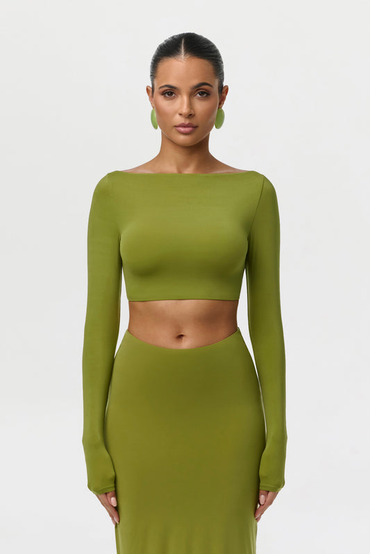 Naked Bateau Crop Top