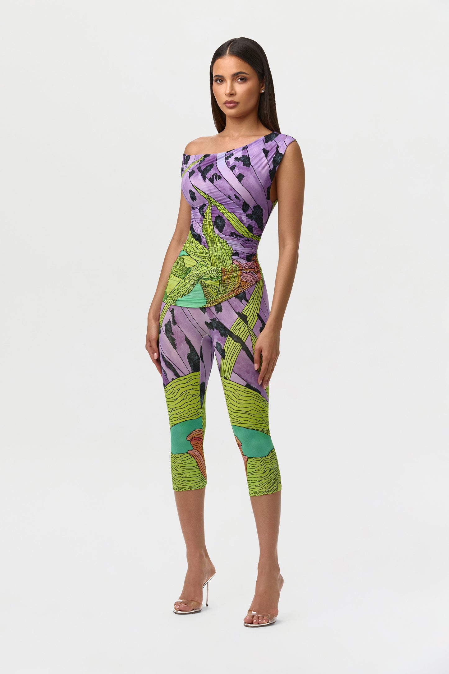 Naked Print Capri Legging