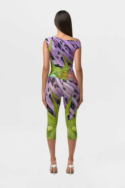 Naked Print Capri Legging
