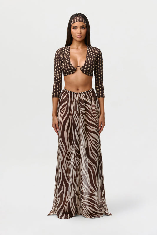 Chiffon Wide Leg Pants