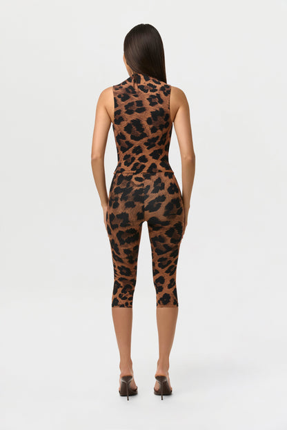 Naked Print Capri Leggings