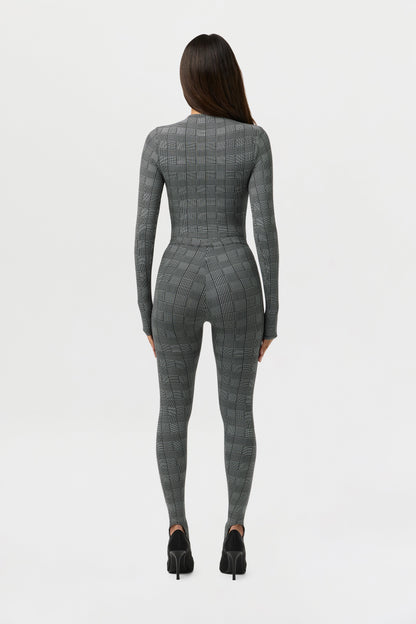 Naked Print Stirrup Legging Petite