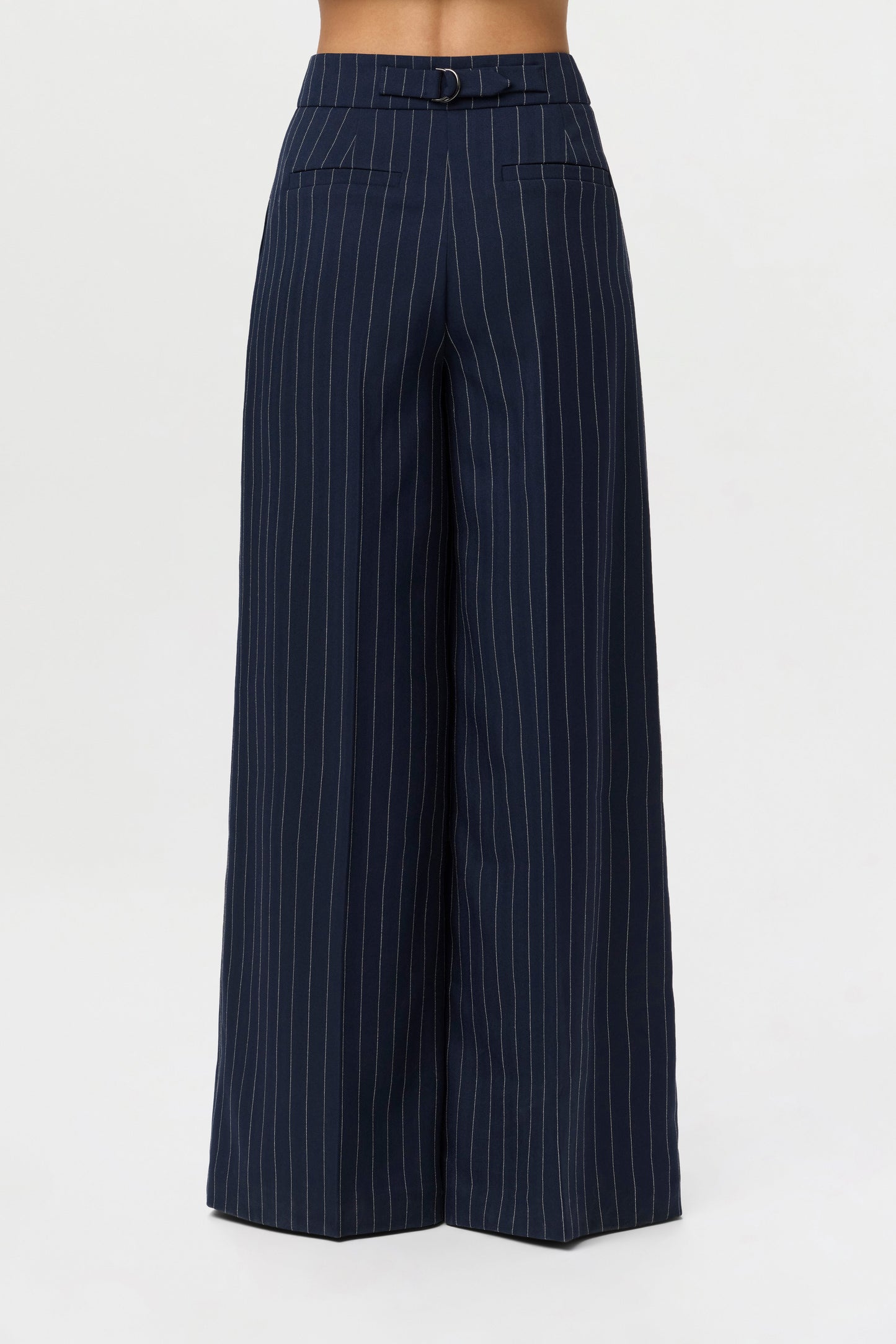 Suiting Pinstripe Wide-Leg Pant