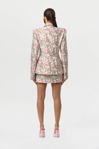 Suiting Floral Jacquard Blazer
