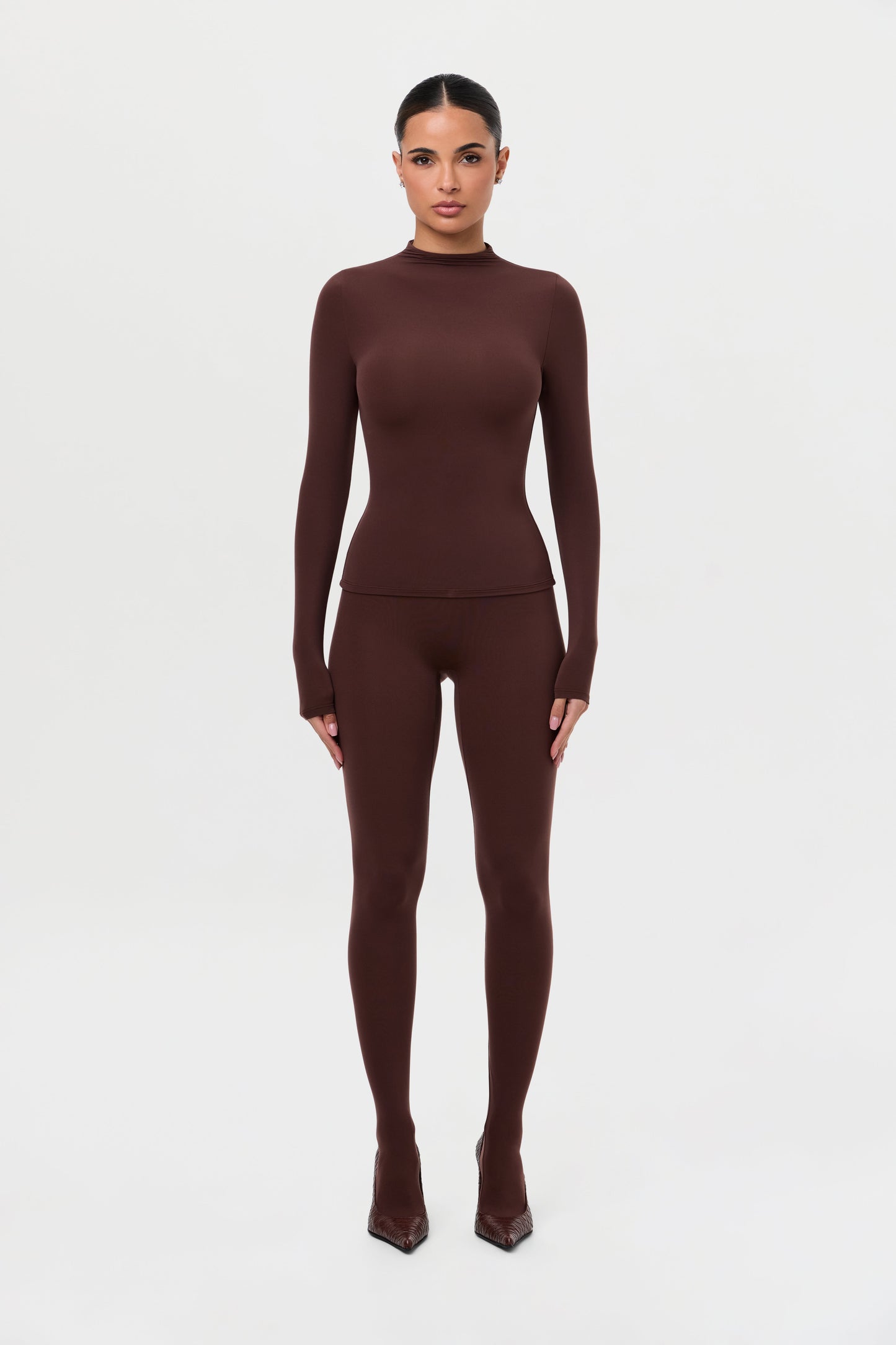 Naked Mock Neck Top