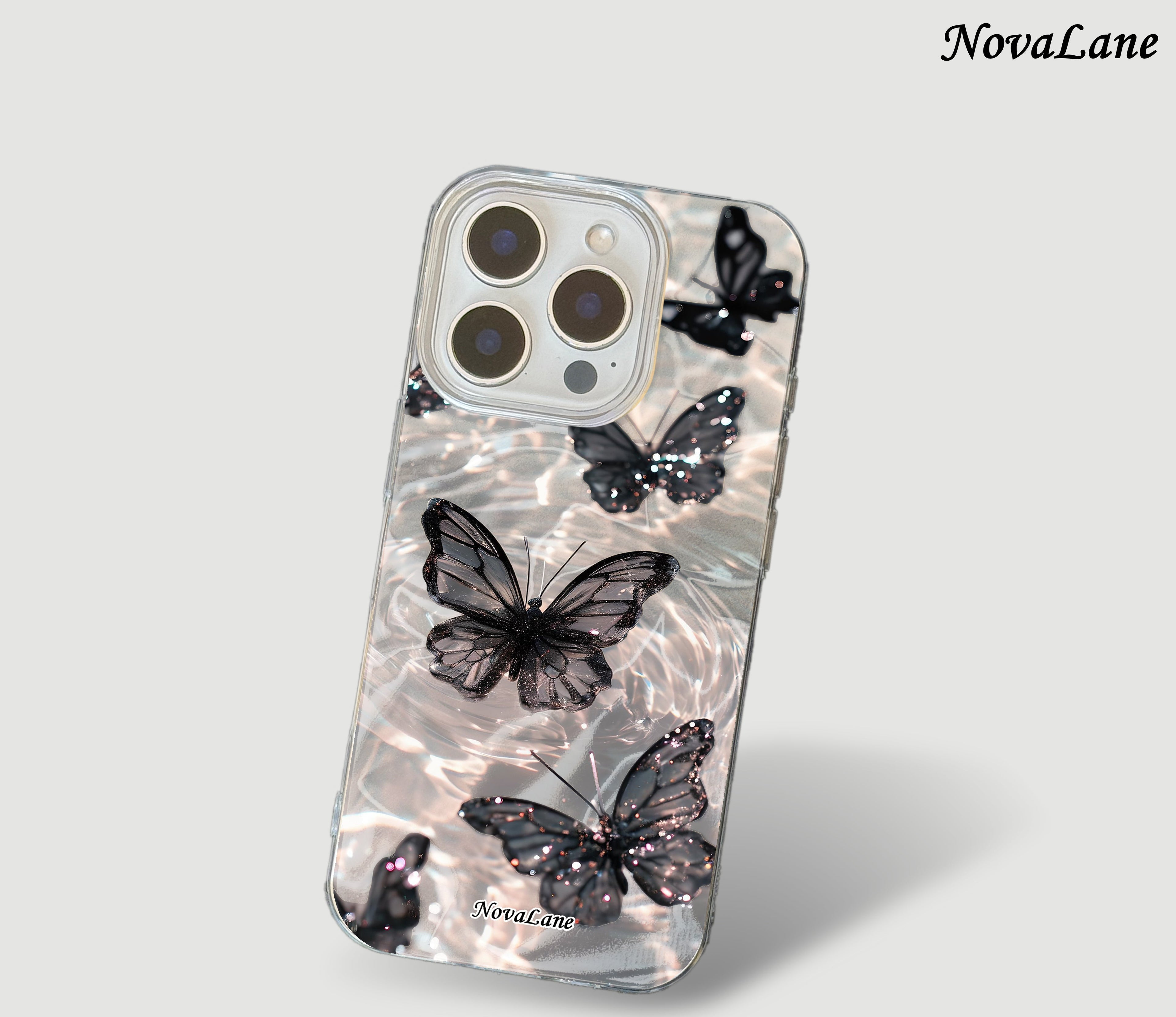 Butterfly Pond Shining ShineFlow Phone Case