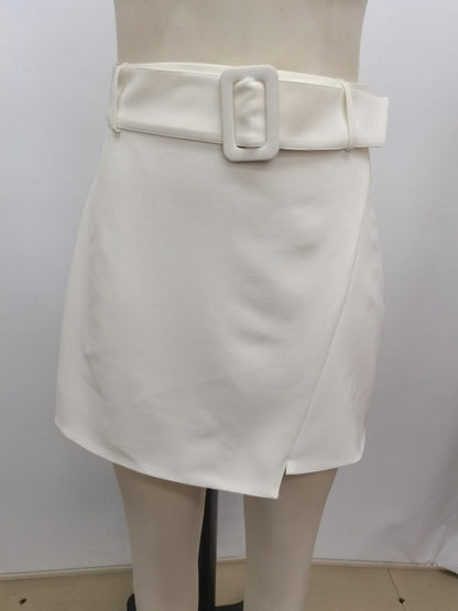 Chelsea Belted Mini Skirt