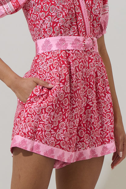 Destin Floral Leida V-Neck Romper